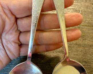(2) Sterling Serving Spoons