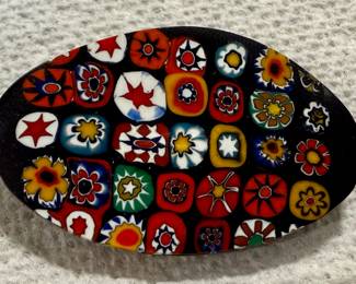 Millefiore Murano Glass Pin