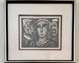 "Les Visages" Georges Rouault Framed Print