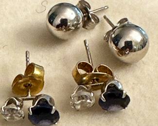 14K Gold Stud Earrings