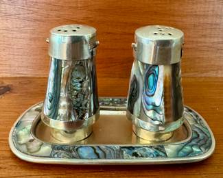 MOP & Alpaca Mexico Salt & Pepper Shakers with Underplate