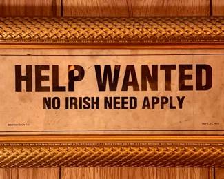 Framed Help Wanted Sign
