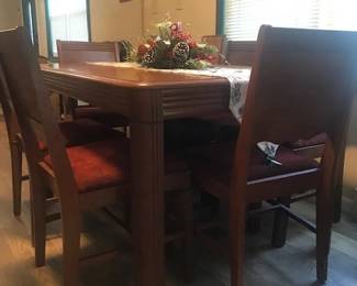1930s Modern Art Deco Dining Table and Chairs