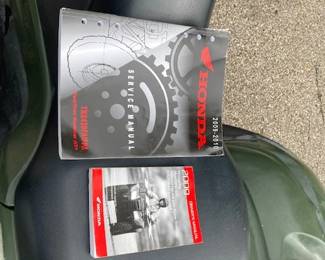 2009 Honda ATV Manuals-Original Owner
