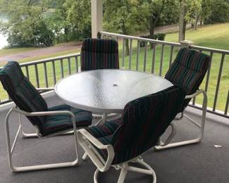 Outdoor Dining Table with Chair