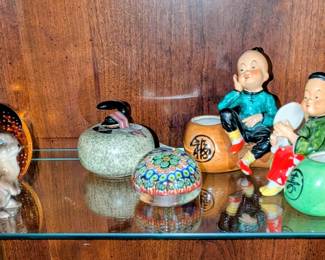 Vintage paper weights.