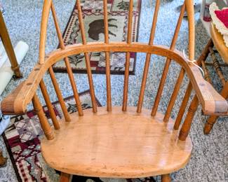 Vintage armed Windsor chairs.