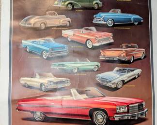 Vintage Chevrolet poster.