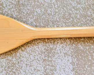 Ducks unlimited paddle carved duck head.