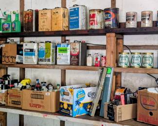 Vintage oil cans!