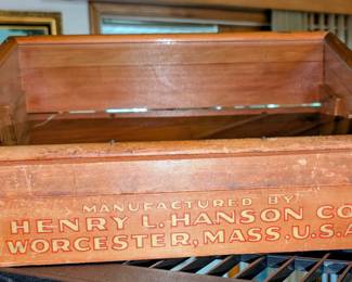 Henry L. Hansen company display case, very unique.