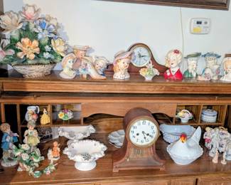 Several head vases.