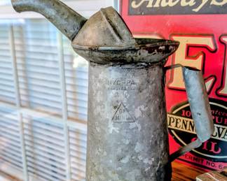 Old oil can.