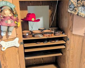 Tv or computer desk cabinet, storage.