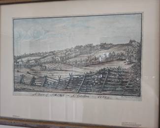 Salem NC lithograph