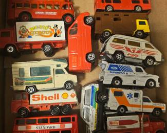 Various matchbox cars