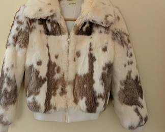 Vintage rabbit fur jacket 