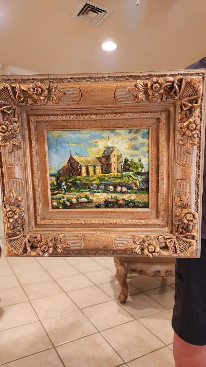 Oil on canvas in beautiful frame