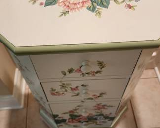 Small floral chest of drawers