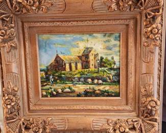 Oil on canvas in beautiful frame
