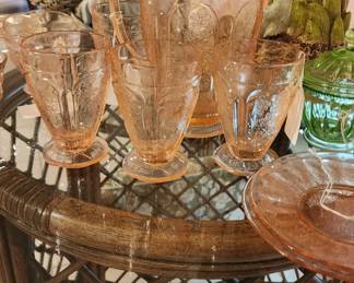 Cherry Blossom set of 4 juice/parfait glasses