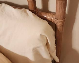 Close up of head board