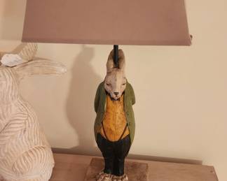 Unique bunny lamp