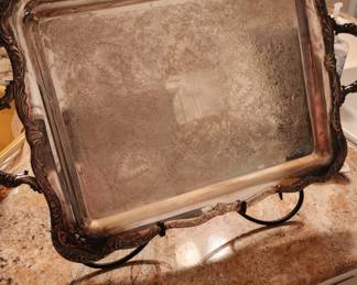 Willaim Rogers silver plate 18 inch tray