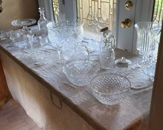 Besides Waterford there are other brands of crystal and cut glass