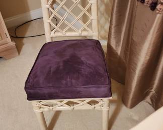 One of two chairs that go with table