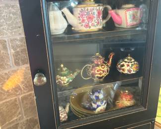 Mini tea pots collection