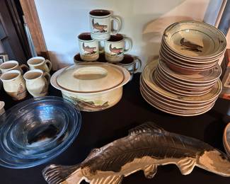 Fish dishes. Bowls, pottery 
