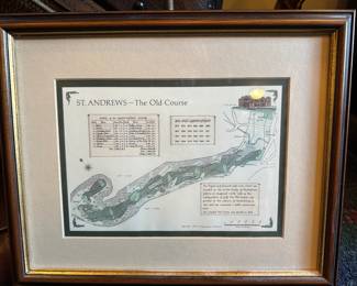 St Andrews The Old Course, Scotland Alba Cartographics 