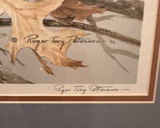 Roger Tory Peterson signed wildlife art 