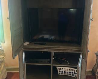 French Country Style Armoire Entertainment Center 