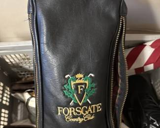Forsgate Country Club Golf Shoe Bag and Golf Shoes