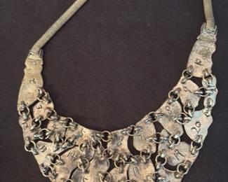 Art Nouveau Silver Necklace 