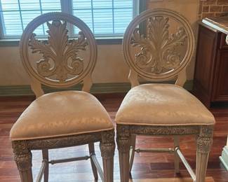Pair of Neoclassical Style Dining Chairs 