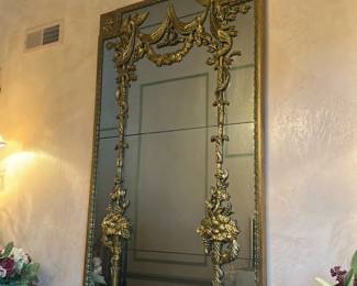 Ornate Giltwood and Mirror Panel 