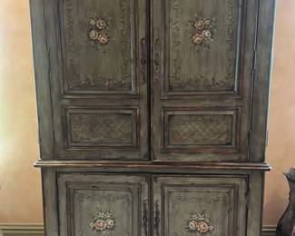 French Country Style Armoire Entertainment Center 