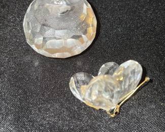 Crystal Butterfly and Ornament 