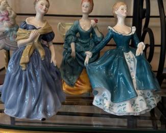 Figurines of Ladies in Period Dress 
