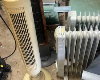Assorted Electric Fans and Heater 