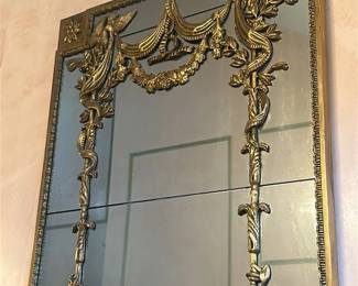 Ornate Giltwood and Mirror Panel 