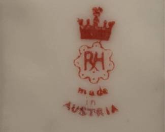 R.H. Austria Porcelain Pitcher with Floral Decoration 