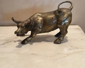 Bronze Bull Sculpture 