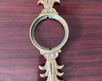 Ornate Brass Escutcheon Plates and Escutcheon Ring 