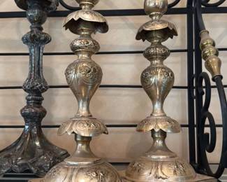 Antique silver Candlesticks