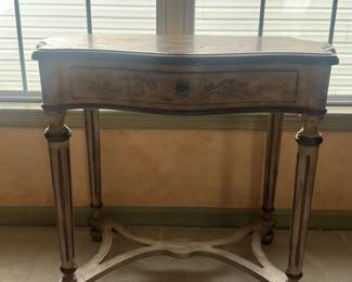 Antique Italian Rococo Style Giltwood Side Table 