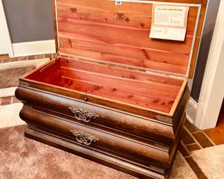Vintage Lane cedar chest (detail)...